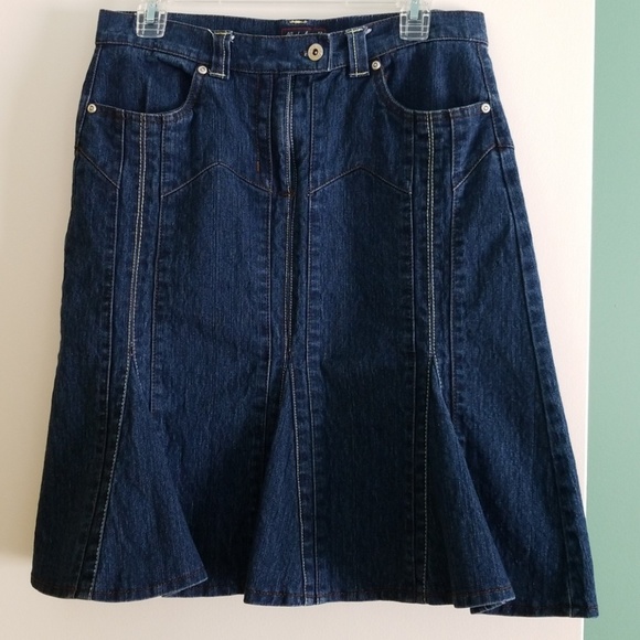 🌷3/$25 *Donating Soon* Denim A-line skirt - Picture 1 of 7